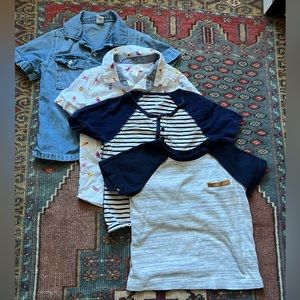 Lot of 5 boys nice shirts - 3T